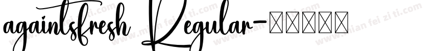 againtsfresh Regular字体转换